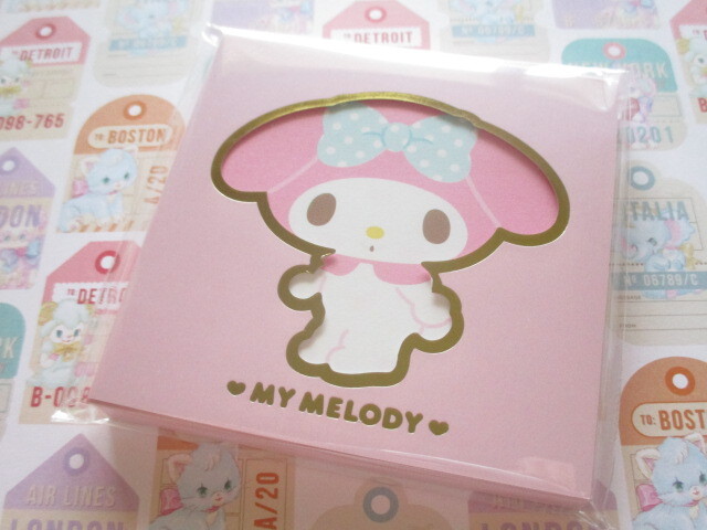 Photo1: Kawaii Cute Square Memo Pad Sanrio Origimal *My Melody (41031-4)