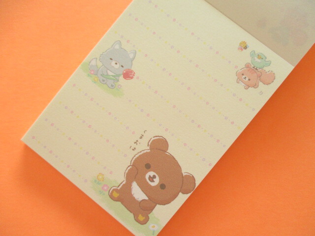 Photo: Kawaii Cute Mini Memo Pad Rilakkuma San-x *Chairoikoguma's Friends (MH03501-3)