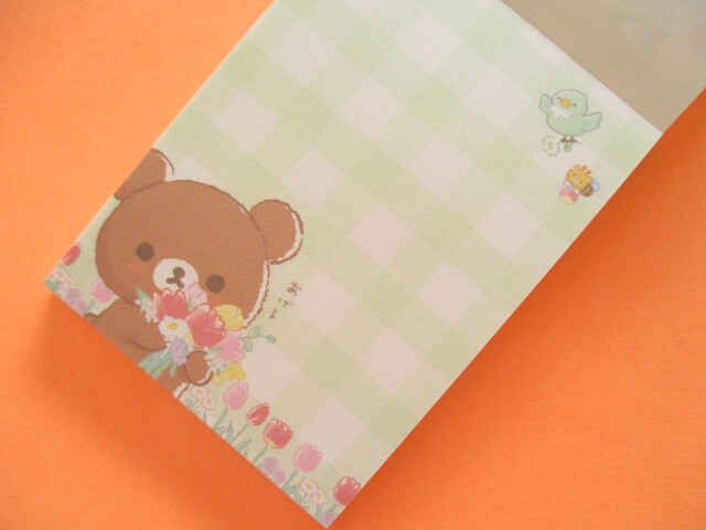Photo: Kawaii Cute Mini Memo Pad Rilakkuma San-x *Chairoikoguma's Friends (MH03501-2)