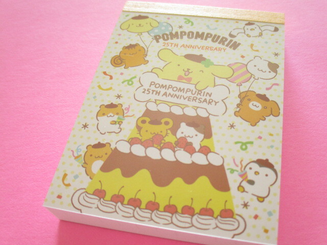 Photo1: Kawaii Cute Mini Memo Pad POMPOMPURIN Sanrio *Celebration (S2830744) 
