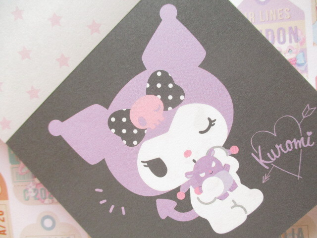 Photo: Kawaii Cute Square Memo Pad Sanrio Origimal *Kuromi  (41047-1)