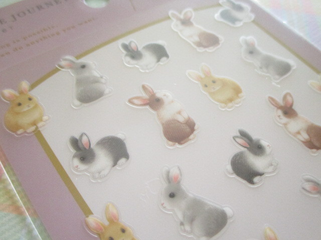 Photo:  Kawaii Cute Noble Journey Stickers Sheet Mind Wave *Rabbit (80781)