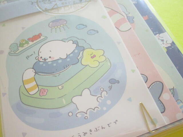 Photo: Kawaii Cute Regular Letter Set Mamegoma San-x *Feel the Sea at Home (LH72901)