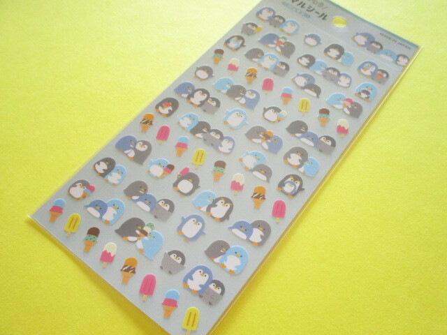 Photo1: Kawaii Cute Stickers Sheet Gaia *Penguins (465964)