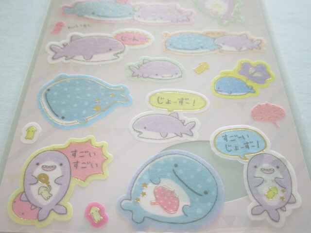 Photo: Kawaii Cute Stickers Sheet Jinbesan San-x *Jinbesan & Samesan (SE50502)
