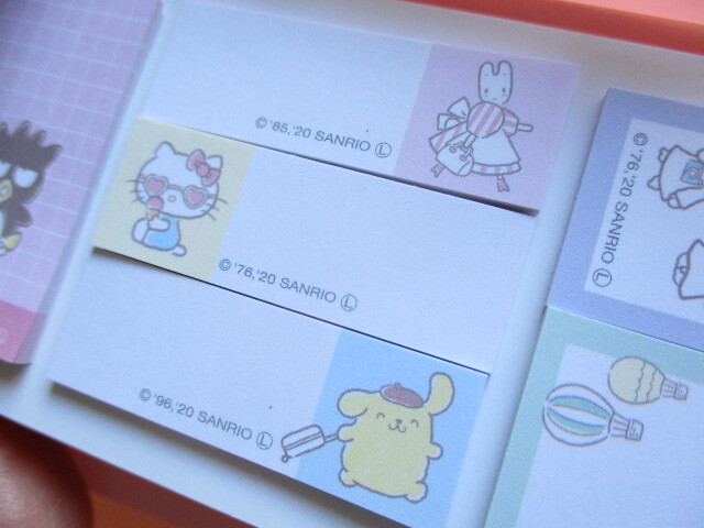 Photo: Kawaii Cute Mini Sticky Notes  with Plastic Case Sanrio *Sanrio Characters (S2825325)