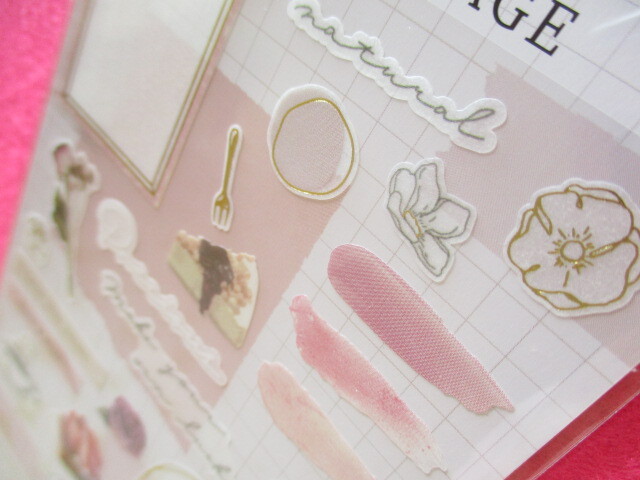 Photo: Kawaii Cute Libre Collage Stickers Sheet Q-LiA *Pink (80771)