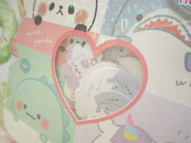 Photo: Kawaii Cute Sticker Flakes Sack Kamio Japan *with you animal (201363）