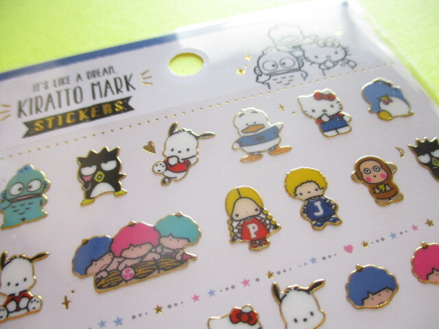 Photo: Kawaii Cute Kiratto Mark Stickers Sheet Sanrio *Sanrio Characters (101028)