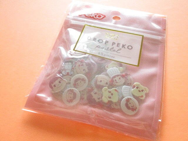 Photo1: Kawaii Cute Drop Peko Sticker Flakes Sack Fujiya *Peko-chan (102087)