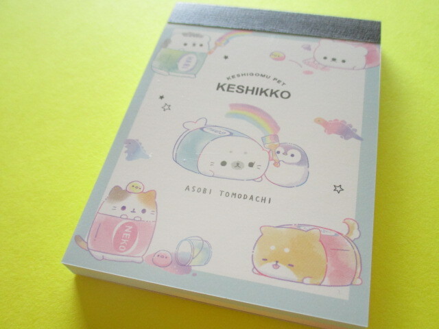 Photo1: Kawaii Cute Mini Memo Pad Crux *Keshikko (102565)