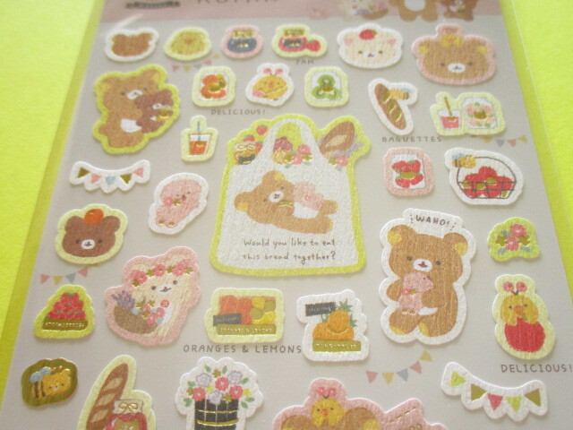 Photo: Kawaii Cute Sticker Sheet Rilakkuma San-x * Rilakkuma Marche (SE51101)