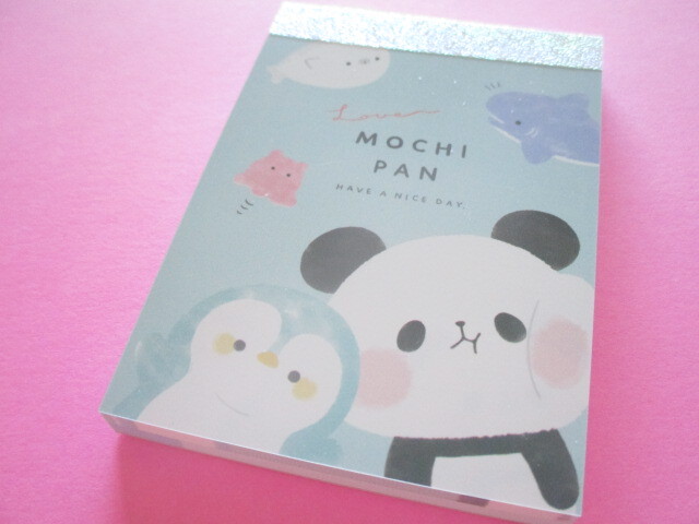 Photo1: Kawaii Cute Mini Memo Pad Mochi Mochi Panda Kamio Japan *Umimochi (202051)
