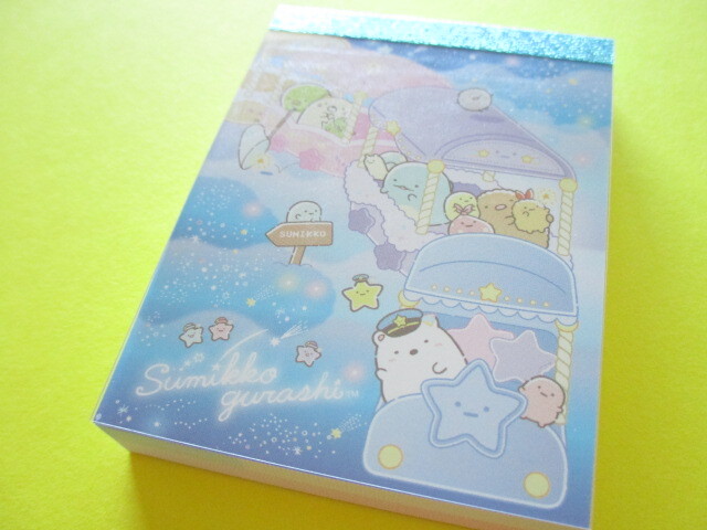 Photo1: Kawaii Cute Mini Memo Pad Sumikkogurashi San-x *Starry Sky Walk (MH05701-1)