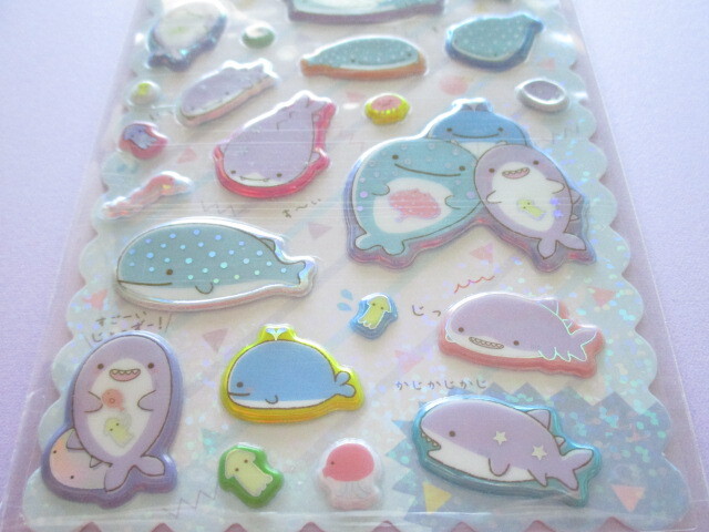 Photo: Kawaii Cute Funi Funi Aurora Stickers Sheet San-x *Jinbesan (SE51408)