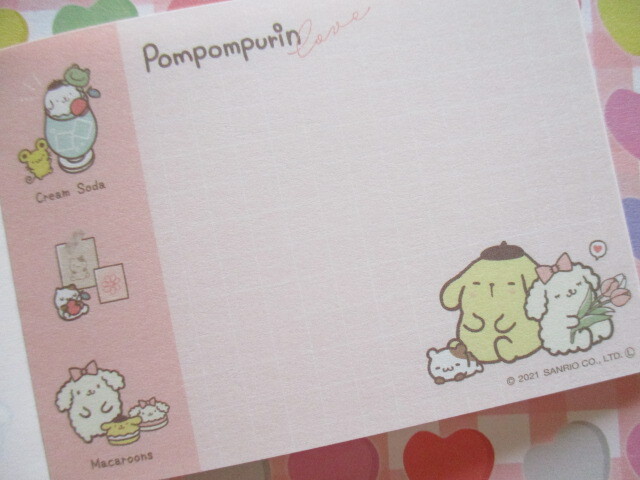 Photo: Kawaii Cute Mini Memo Pad POMPOMPURIN Sanrio *Cafe (300692) 