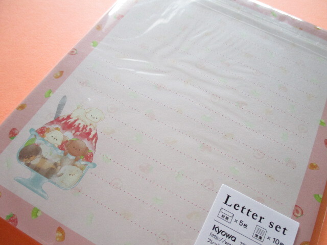Photo: Kawaii Cute Letter Set Kyowa *Fresh! Sweets Animals (42-098 Red)