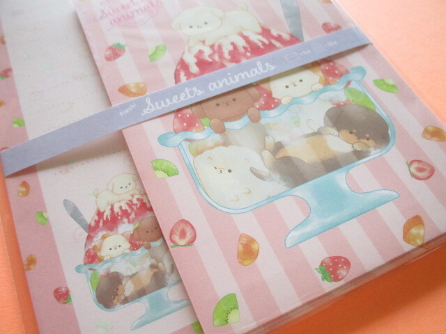 Photo: Kawaii Cute Letter Set Kyowa *Fresh! Sweets Animals (42-098 Red)
