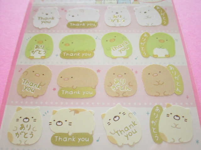 Photo: Kawaii Cute Character Message Stickers Sheet San-x  *Sumikkogurashi (SE51603)