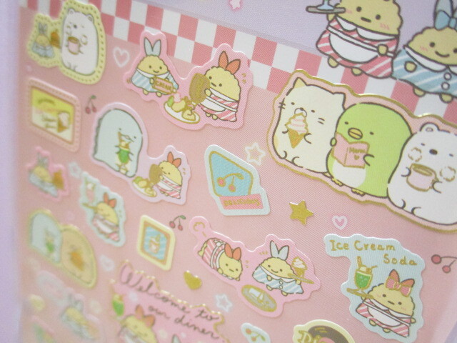 Photo: Kawaii Cute Stickers Sheet Sumikkogurashi San-x *Shippo's Diner (SE52001)