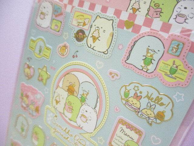 Photo: Kawaii Cute Stickers Sheet Sumikkogurashi San-x *Shippo's Diner (SE52002)