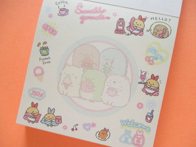 Photo: Kawaii Cute Square Memo Pad Sumikkogurashi San-x *Shippo's Diner (MH06802)