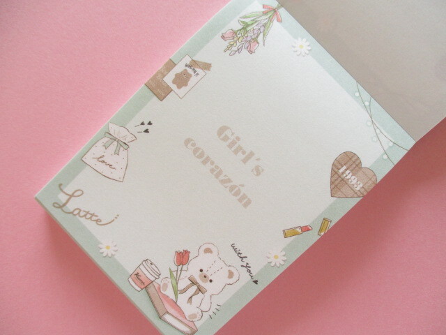 Photo: Kawaii Cute Mini Memo Pad Q-LiA  *Polar Bear Girl’s Corazǒn (64207)