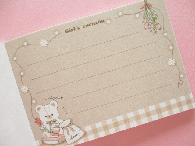 Photo: Kawaii Cute Mini Memo Pad Q-LiA  *Polar Bear Girl’s Corazǒn (64207)