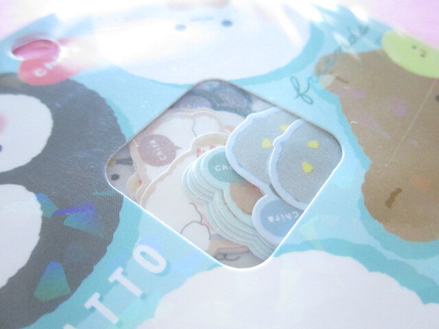 Photo: Kawaii Cute Sticker Flakes Sack Q-LiA *Chiratto Friends (61084)