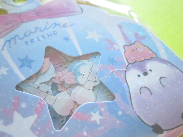 Photo: Kawaii Cute Sticker Flakes Sack Crux *Marine Friend (105873)