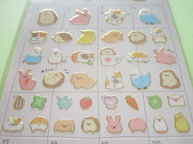 Photo: Kawaii Cute Yurutto Mark Stickers Sheet Crux *ころっとアニマル (101990)