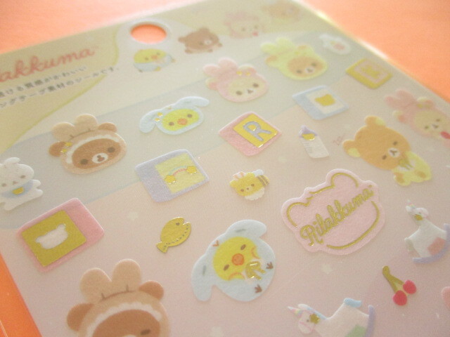 Photo: Kawaii Cute Sticker Sheet Rilakkuma San-x *Usausa baby (SE52302)