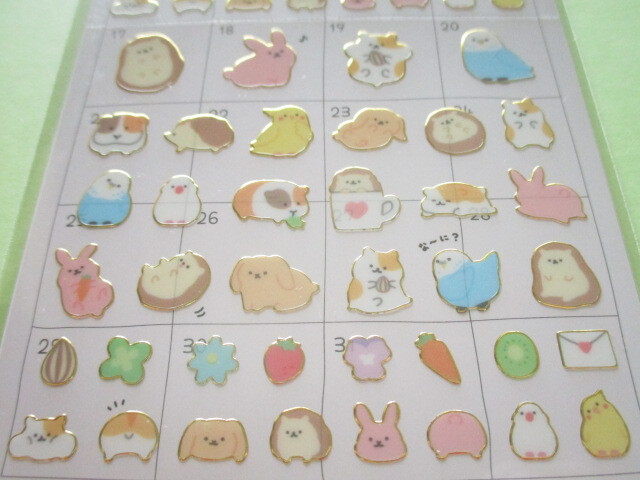 Photo: Kawaii Cute Yurutto Mark Stickers Sheet Crux *ころっとアニマル (101990)