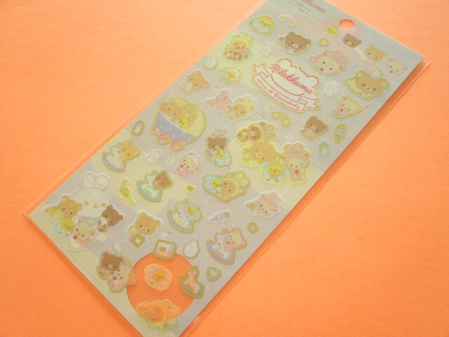Photo1: Kawaii Cute Sticker Sheet Rilakkuma San-x *Usausa baby (SE52301)