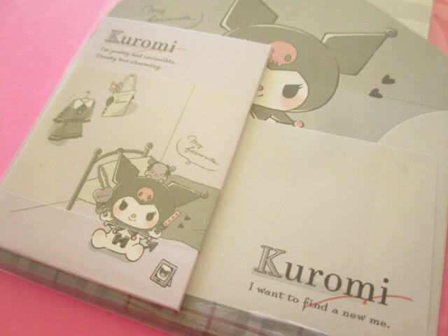 Photo: Kawaii Cute Mini Mini Letter Set Sanrio *Kuromi (300988)