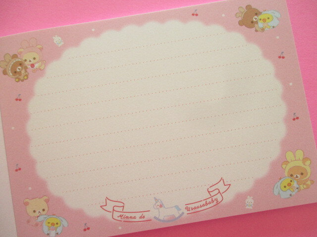 Photo: Kawaii Cute Large Memo Pad Rilakkuma San-x *Usausa baby (MH07502)