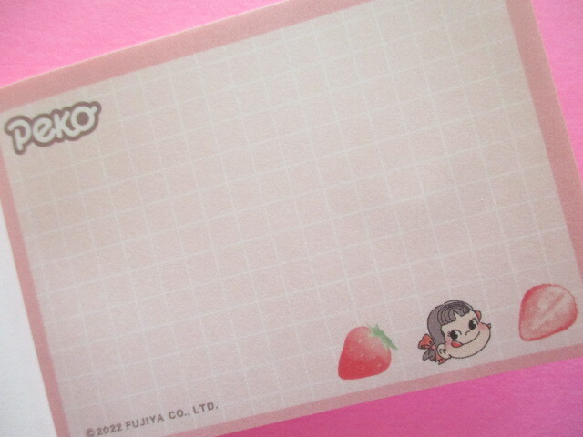 Photo: Kawaii Cute Mini Memo Pad Peko-chan Kamio Japan *Strawberry (106933) 