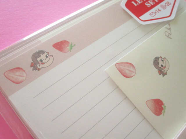 Photo: Kawaii Cute Letter Set Cute Peko-chan Kamio Japan *Strawberry (106935)