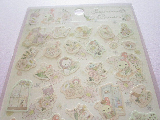 Photo: Kawaii Cute Stickers Sheet Sentimental Circus San-x *Bouquet from the hotel at dusk(SE53002)