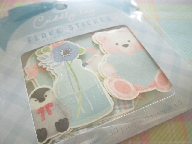 Photo: Kawaii Cute Cuddly toy Sticker Flakes Sack Gaia *Polar Bear (467313)