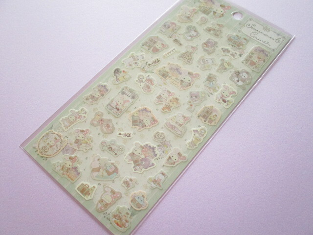 Photo1: Kawaii Cute Stickers Sheet Sentimental Circus San-x *Bouquet from the hotel at dusk(SE53001)