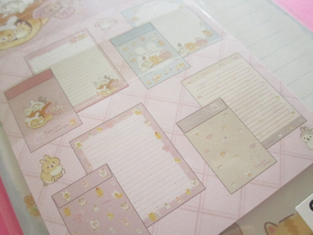 Photo: Kawaii Cute Letter Set Corocorocoronya San-x *Taking Care of a Baby Rabbit  (LH74701)