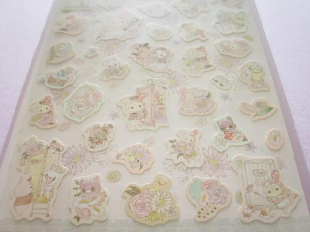 Photo: Kawaii Cute Stickers Sheet Sentimental Circus San-x *Bouquet from the hotel at dusk(SE53002)