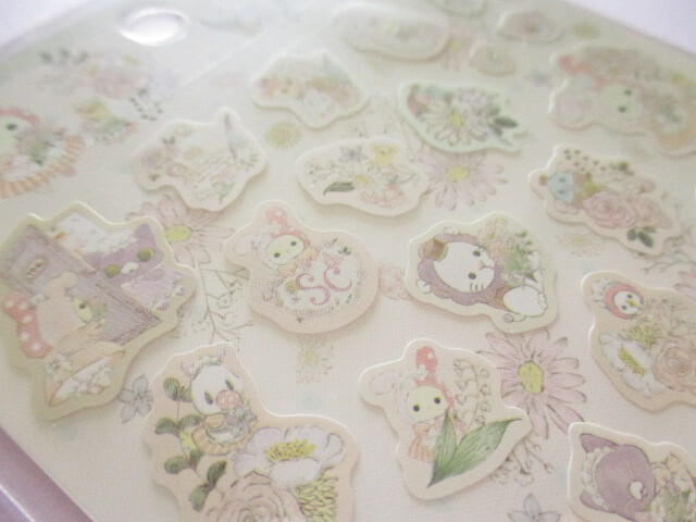 Photo: Kawaii Cute Stickers Sheet Sentimental Circus San-x *Bouquet from the hotel at dusk(SE53002)