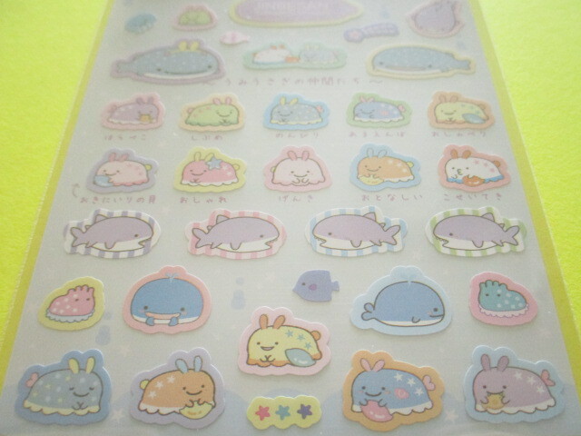 Photo: Kawaii Cute Stickers Sheet Jinbesan San-x *Jinbesan & Umiusagi (SE53402)