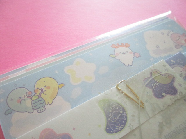 Photo: Kawaii Cute Regular Letter Set Mamegoma San-x *Sky Aquarium (LH75001)