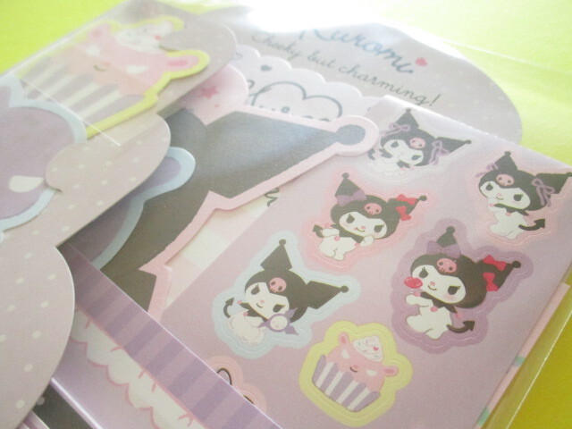 Photo: Kawaii Cute Regular Letter Set Sanrio Original *Kuromi (93235-3)