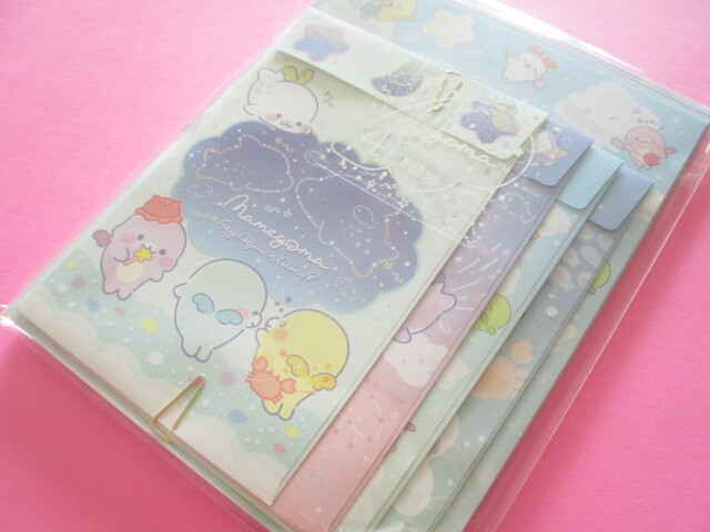 Photo1: Kawaii Cute Regular Letter Set Mamegoma San-x *Sky Aquarium (LH75001)