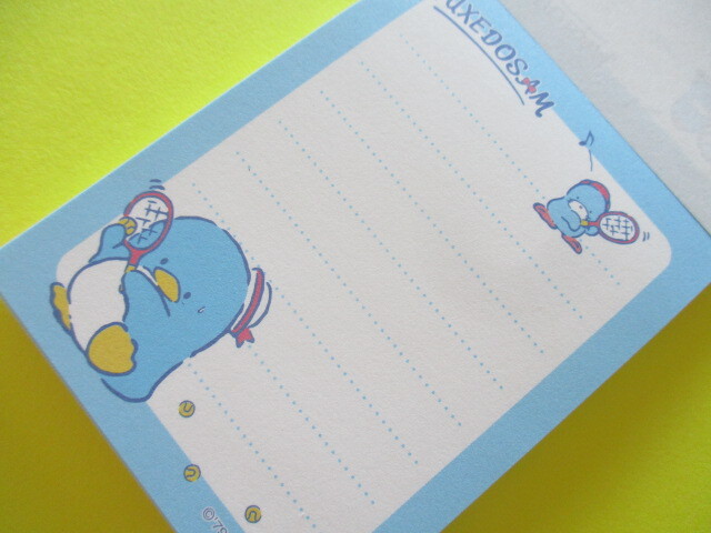 Photo: Kawaii Cute Mini  Memo Pad Sanrio *Tuxedo Sam (Tennis)