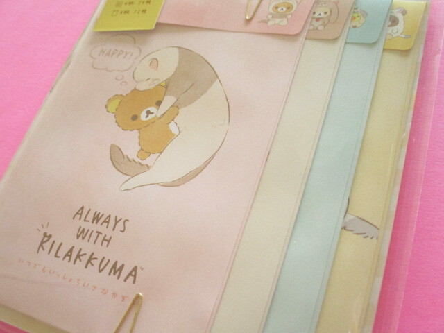 Photo: Kawaii Cute Regular Letter Set  Always with Rilakkuma San-x *Your Little Family (LH75302)